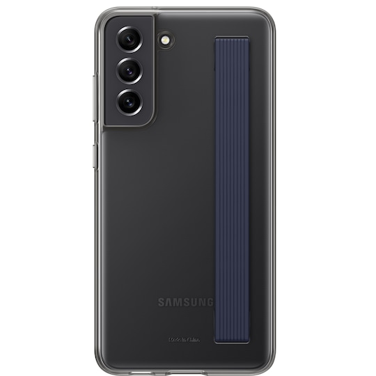 Samsung Galaxy S21 FE clear strap deksel (sort)