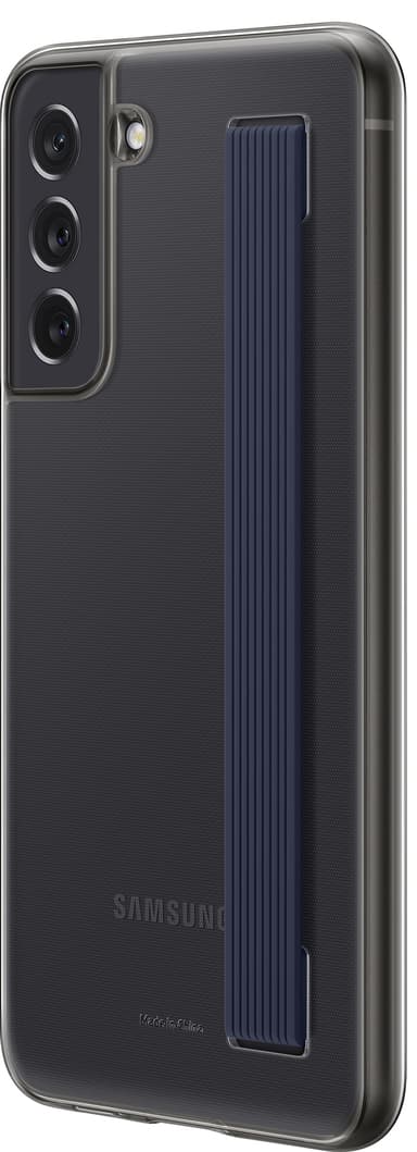 Samsung Galaxy S21 FE clear strap deksel (sort)
