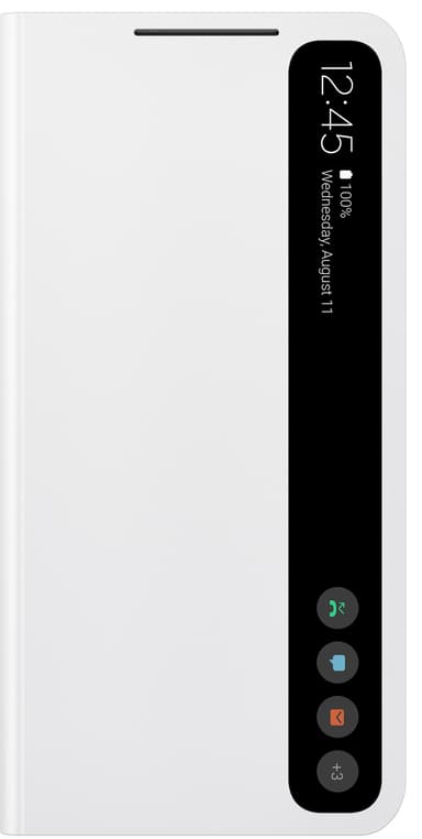 Samsung Galaxy S21 FE Clear View deksel (hvit)