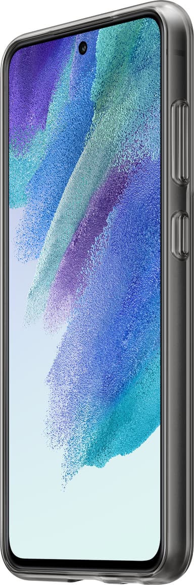 Samsung Galaxy S21 FE clear strap deksel (sort)
