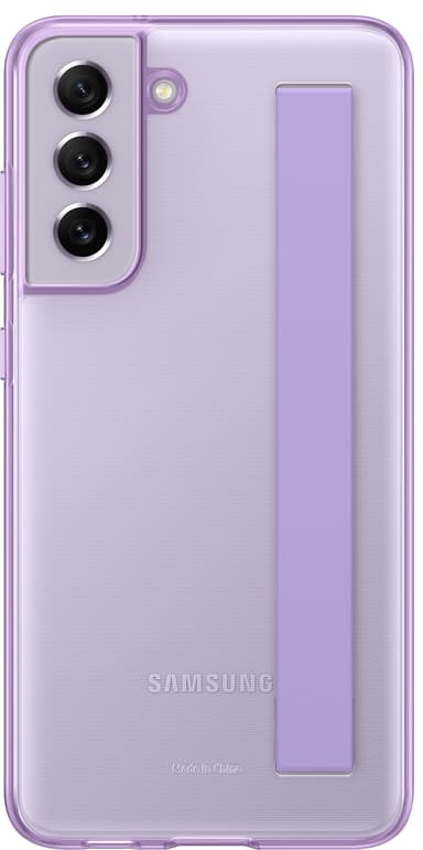 Samsung Galaxy S21 FE clear strap deksel (lavender)