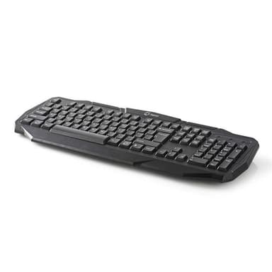 Wired Gaming Keyboard | USB 2.0 | Membrantaster | LED | German | DE Layout | USB-Strøm | Strømkabel lengde: 1.50 m | Gaming