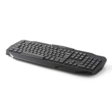 Kablet Spilltastatur | USB 2.0 | Fransk oppsett | Sort
