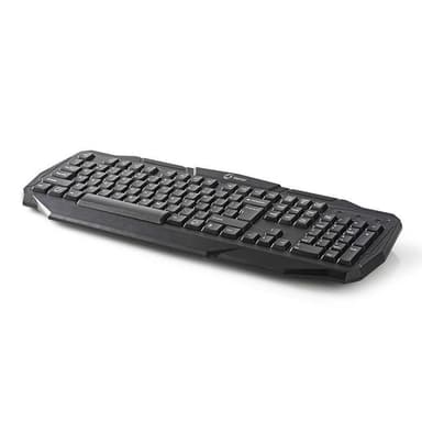 Wired Gaming Keyboard | USB 2.0 | Membrantaster | LED | German | DE Layout | USB-Strøm | Strømkabel lengde: 1.50 m | Gaming