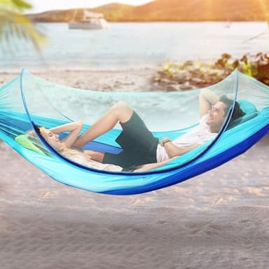 Ultralett hengekøye med myggnett 260x150cm