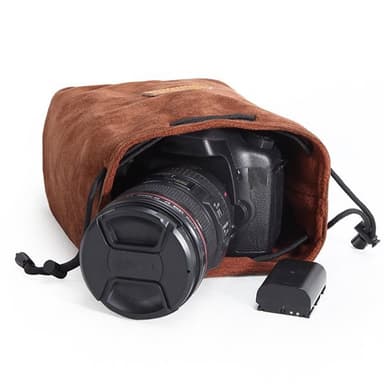 Myk Kameraveske med Fleece S 10x10x17 - Svart