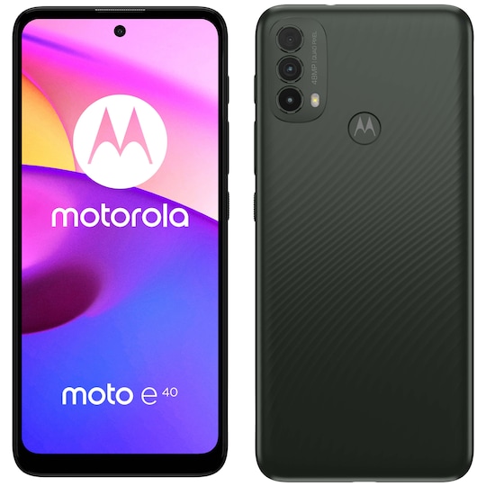 Motorola Moto E40 smarttelefon 4/64 (carbon grey)