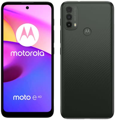 Motorola Moto E40 smarttelefon 4/64 (carbon grey)