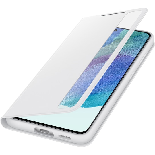 Samsung Galaxy S21 FE Clear View deksel (hvit)