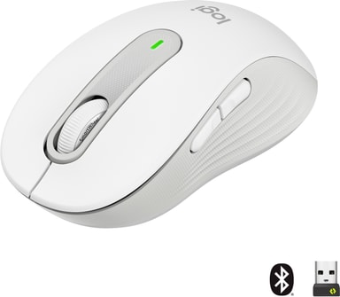 Logitech Signature M650 Wireless Mouse (hvit)