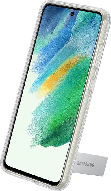 Samsung Galaxy S21 FE Clear Standing Cover stativdeksel (transparent)