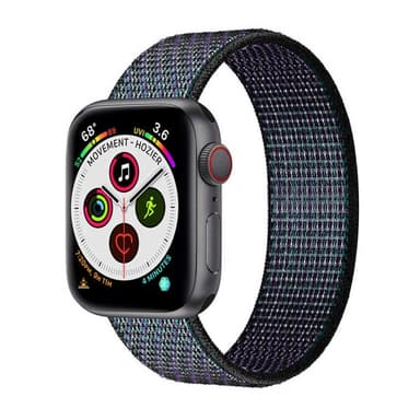 Apple Watch 6 (44mm) Nylon armbånd - Glowing Grapes