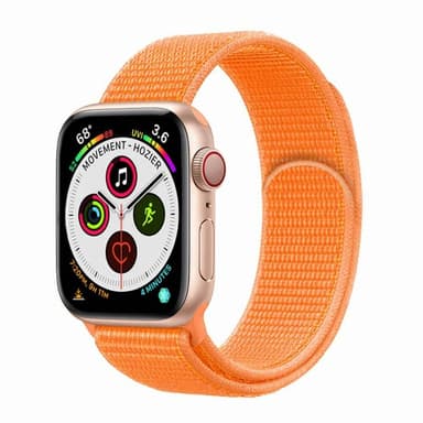 Apple Watch 6 (44mm) Nylon armbånd - Papaya