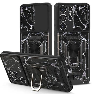 Camo deksel 3i1 Samsung Galaxy S22 Ultra  - Svart