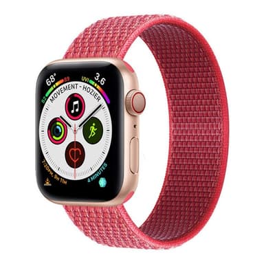 Nylon Armbånd Apple Watch 6 (40mm) - Hibiskus