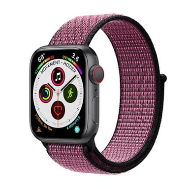 Apple Watch 6 (44mm) Nylon armbånd - True Berry
