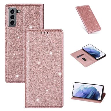 Glitter Smart FlipCase Samsung Galaxy S22 Plus  - Rose