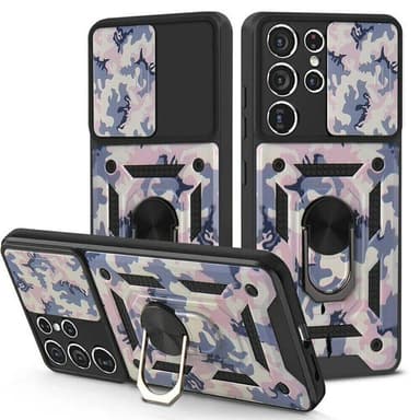 Camo deksel 3i1 Samsung Galaxy S22 Ultra  - Rosa