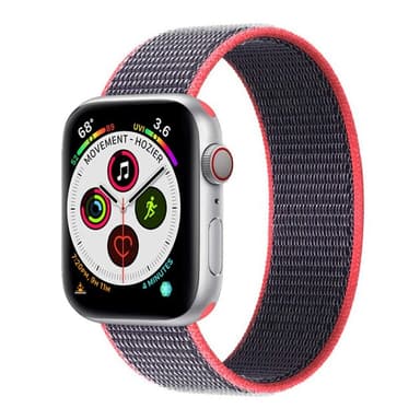 Apple Watch 6 (44mm) Nylon armbånd - Electric pink