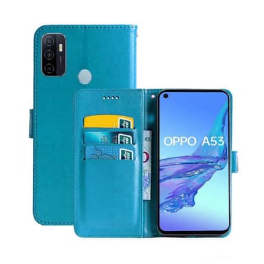 Lommebokdeksel 3-kort Oppo A53 4G  - Lyse blå