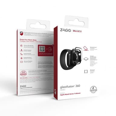 ZAGG InvisibleShield Apple Watch Series 7 45mm Skjermbeskytter Glass Fusion 360 Elkjop Elkjop