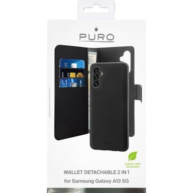 Samsung Galaxy A13 5G Etui 2-i-1 Lommeboketui Svart