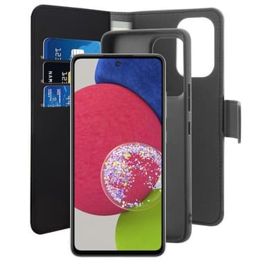 Puro Samsung Galaxy A73 Etui 2-i-1 Lommeboketui Svart