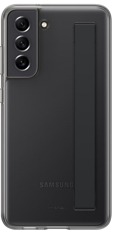 Samsung Galaxy S21 FE clear strap deksel (sort)