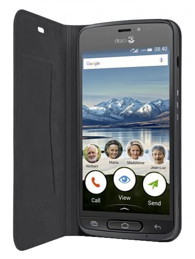 Doro 8040 flippdeksel (sort)