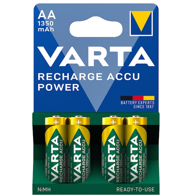 Varta Power AA 1350Mah batteri (4-pakk)