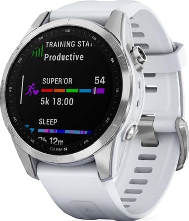 Garmin Fenix 7S smartklokke 42 mm (hvit)