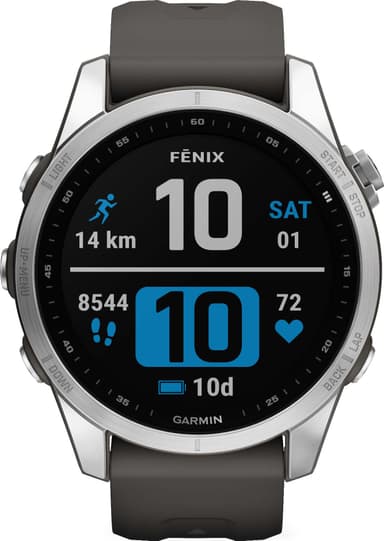 Garmin Fenix 7S smartklokke 42 mm (grafitt)