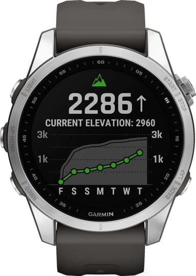 Garmin Fenix 7S smartklokke 42 mm (grafitt)