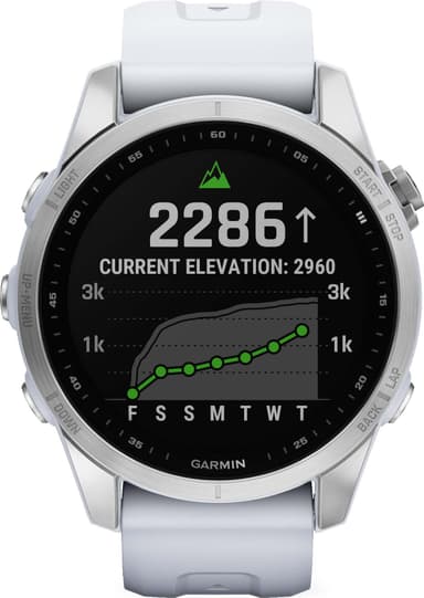 Garmin Fenix 7S smartklokke 42 mm (hvit)