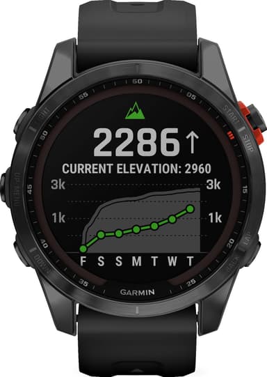 Garmin Fenix 7S Solar smartklokke 42mm (sort)