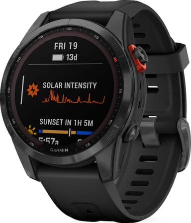 Garmin Fenix 7S Solar smartklokke 42mm (sort)