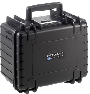 B&W Type 2000 utendørs kameraboks (sort)