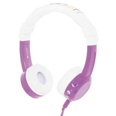BuddyPhones InFlight on-ear hodetelefoner (lilla)