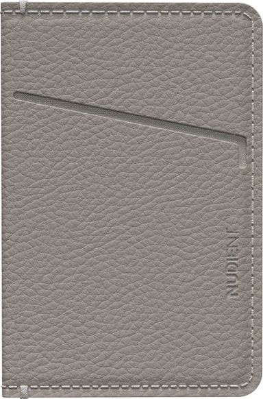 Nudient magnetisk kortholder i lær (clay beige)
