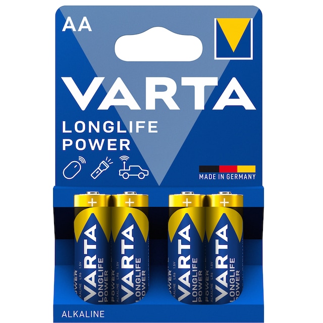 Varta Longlife Power AA batteri (4-pakk)