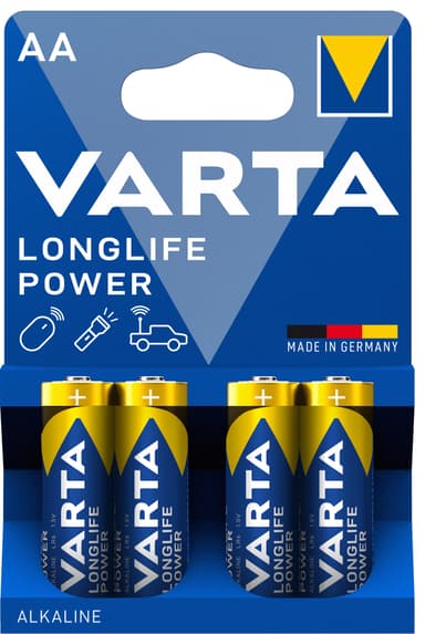 Varta Longlife Power AA batteri (4-pakk)