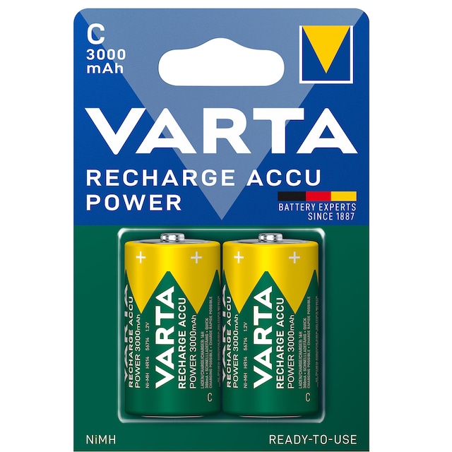 Varta Power C 3000Mah batteri (2-pakk)