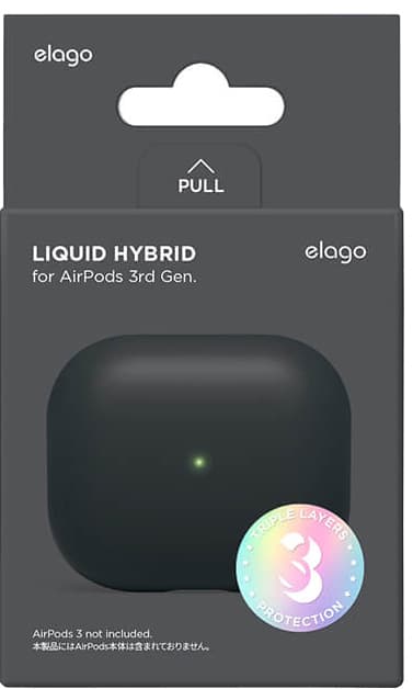Elago AirPod 3 Liquid Hybrid deksel (sort)