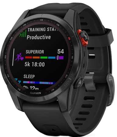 Garmin Fenix 7S Solar smartklokke 42mm (sort)