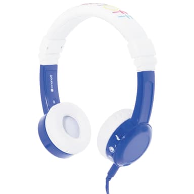 BuddyPhones InFlight on-ear hodetelefoner (blå)