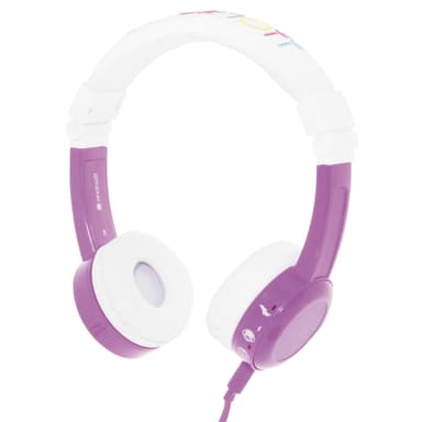 BuddyPhones InFlight on-ear hodetelefoner (lilla)