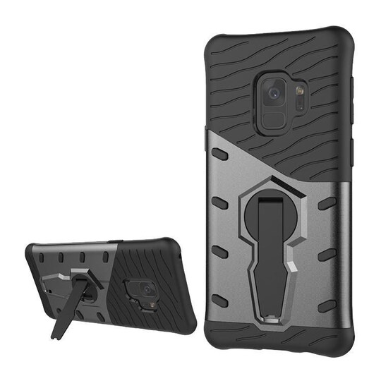 Sniper Case for Galaxy S9, rotating stand, thermal grooves, dark grey