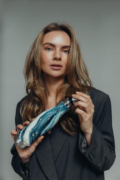 Glacial vannflaske GL2048500122 (indigo marble)