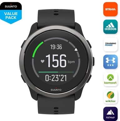 Suunto 5 Peak multisportsklokke 43mm (sort)