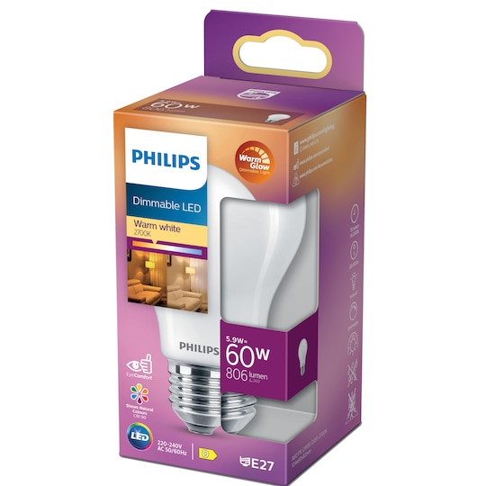 Philips Classic LED lyspære 6W E27